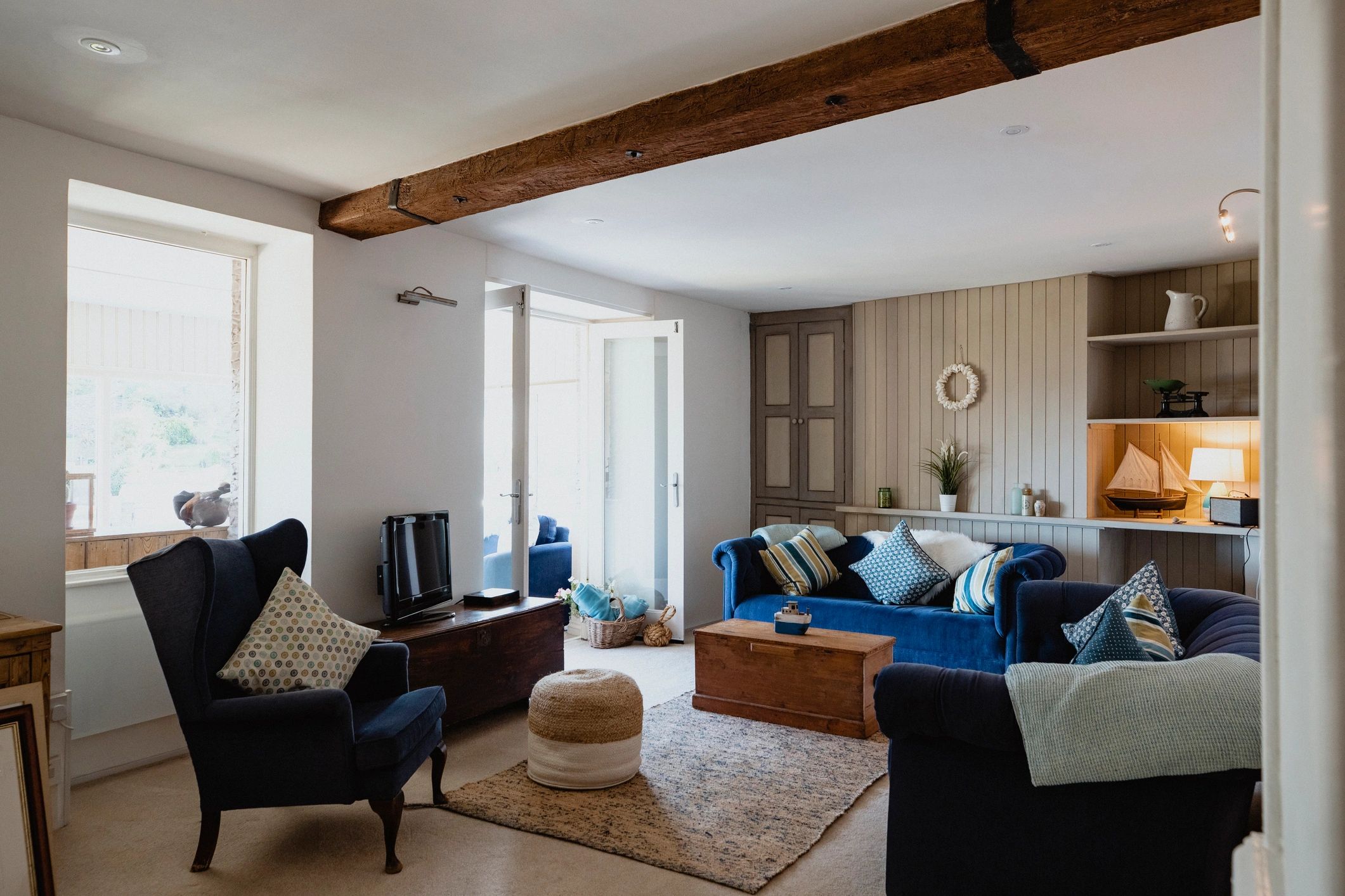 Bright living room interior