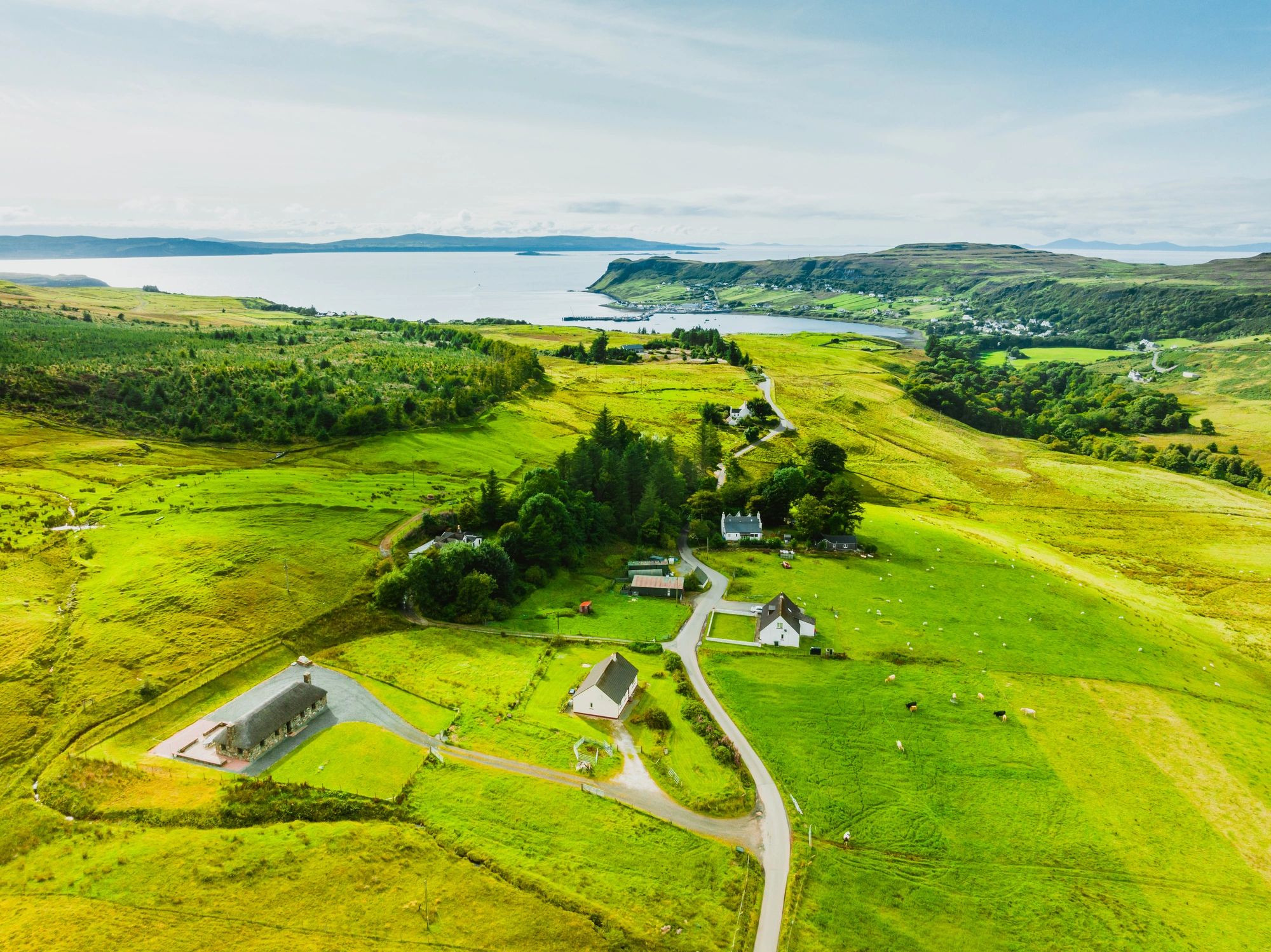 Countryside landscape on the Isle of Skye