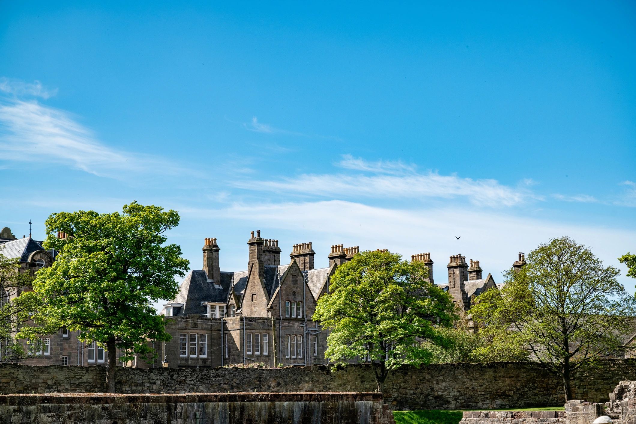 Traditional stone homes in St Andrews, Scotland